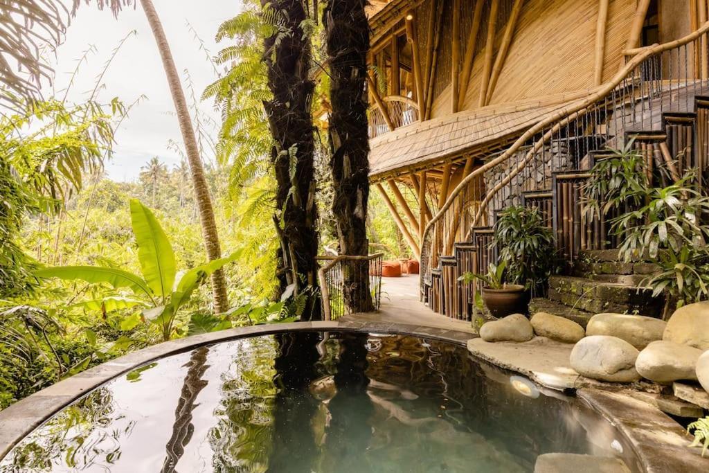 Aura House 2Bds Eco Bamboo House, Pool, River View Bringkit Exterior foto